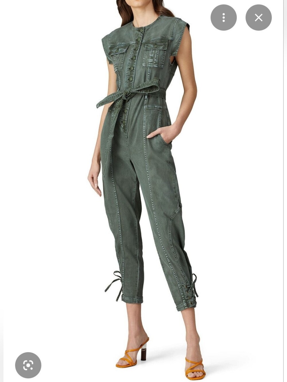 ULLA JOHNSON Adair Jumpsuit / Sz 0 / Green (Pre-loved)